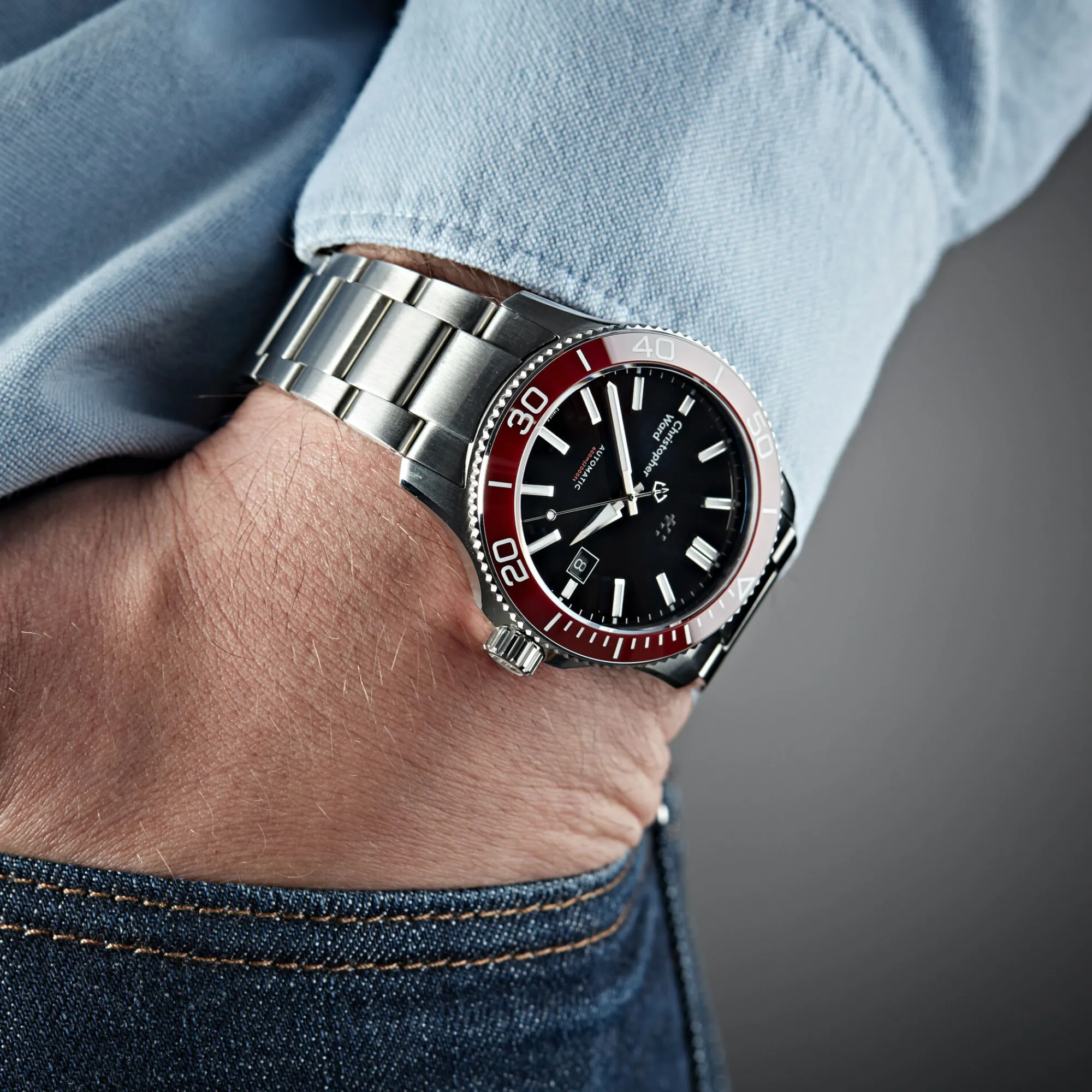 Christopher Ward C60 Trident Mk3 Bader - 40mm Hot